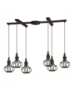 Elk  14191-6  Yardley Vintage Linear Pendant 6 Light 